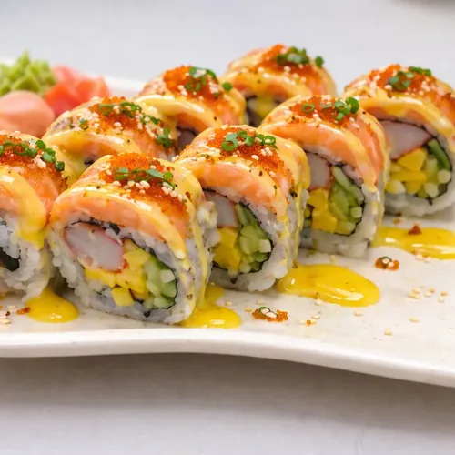 Mango Tango Roll at Sushi Panda - AYCE sushi restaurant in SE Calgary, AB