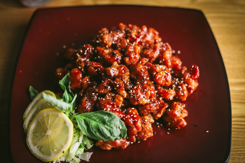 Spicy Tuna Sushi Pizza at Sushi Panda Calgary SE