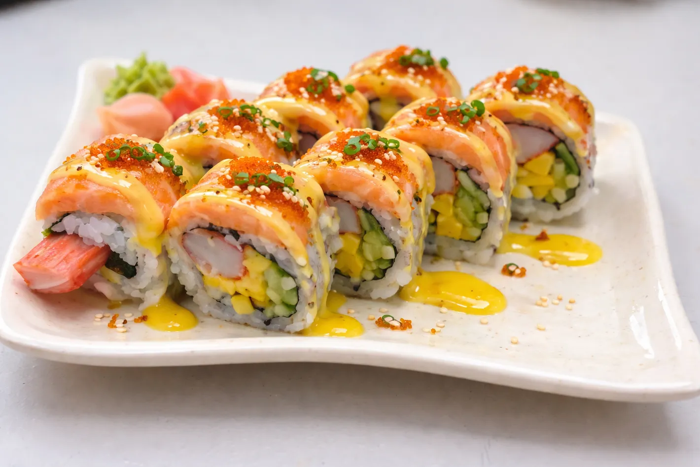 Mango Tango Roll at Sushi Panda Calgary SE