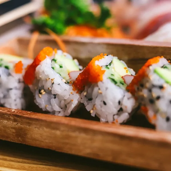 California rolls at Sushi Panda Calgary SE