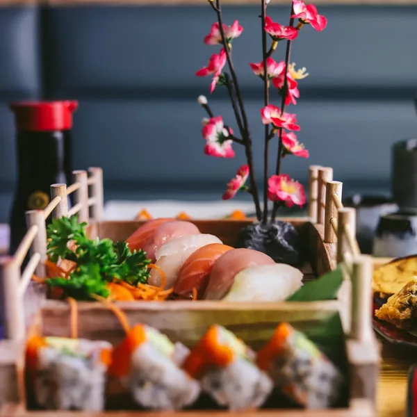 Nigiri sushi platter at Sushi Panda Calgary